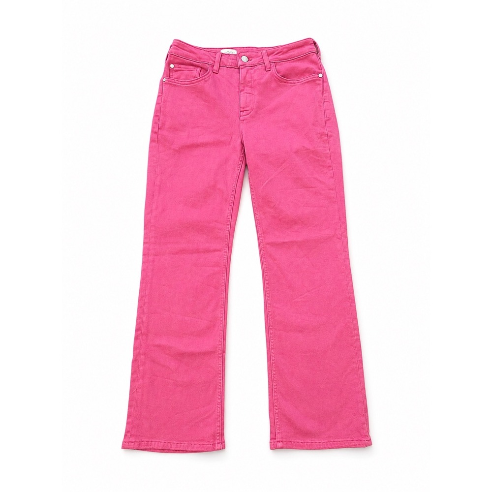 Pilcro The Yaya Pink Flare Jeans Womens Size 28 Stretch High Rise